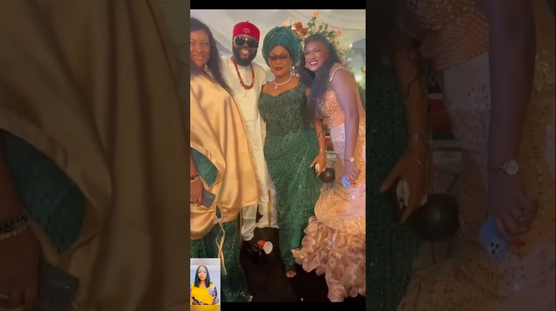 Nigerian veteran actress, Ngozi Ezeonu stepped out to support Deacon Famous on his white wedding Nigerian veteran actress, Ngozi Ezeonu stepped out to support Deacon Famous on his white wedding