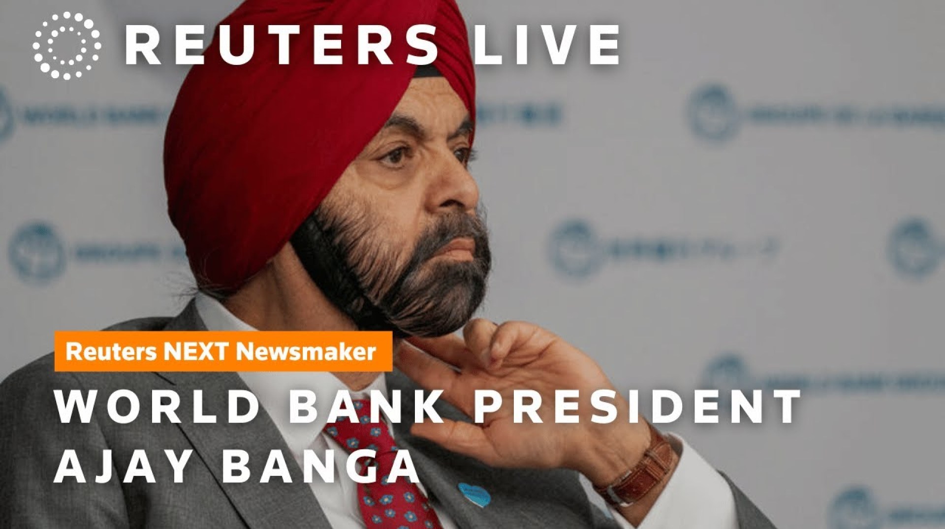 LIVE: Reuters NEXT Newsmaker featuring World Bank President Ajay Banga LIVE: Reuters NEXT Newsmaker featuring World Bank President Ajay Banga