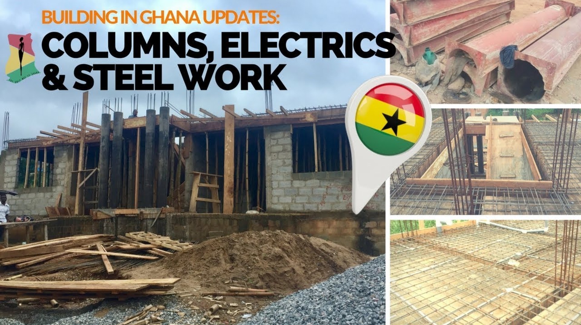 *17* How To Set Up Electric Pipes & Steel For Ghana House *17* How To Set Up Electric Pipes & Steel For Ghana House