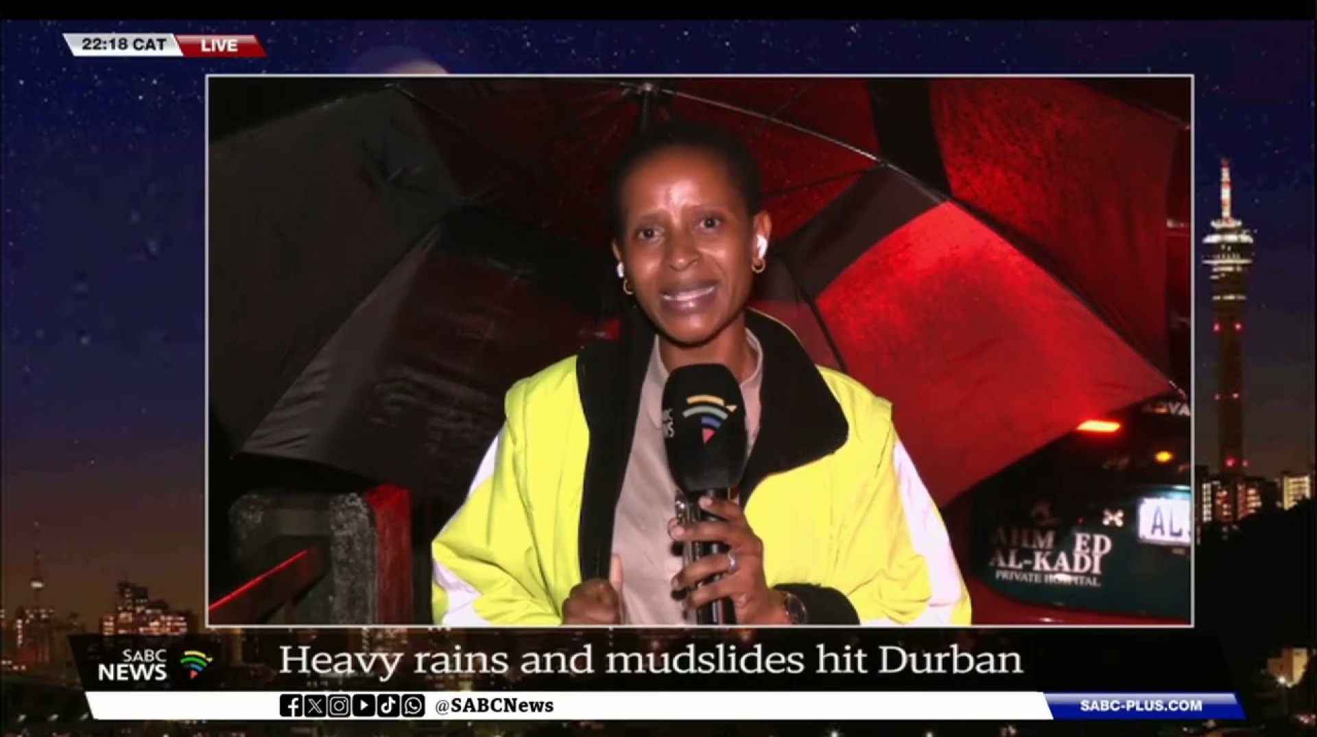 Heavy rains and mudslides expected to hit Durban in the early hours of Friday morning Heavy rains and mudslides expected to hit Durban in the early hours of Friday morning