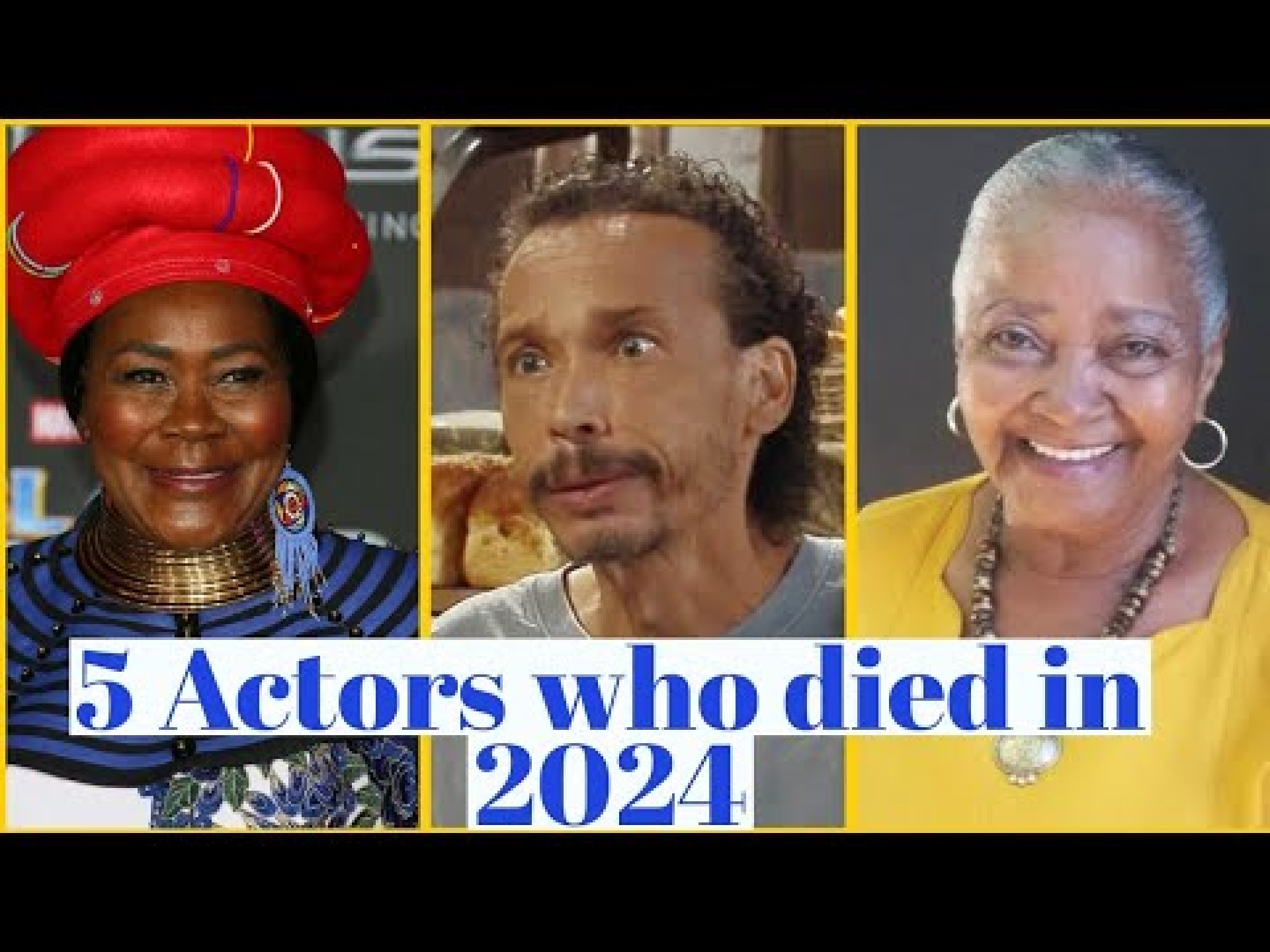 Actors who died 2024 in South Africa. Actors who died 2024 in South Africa.