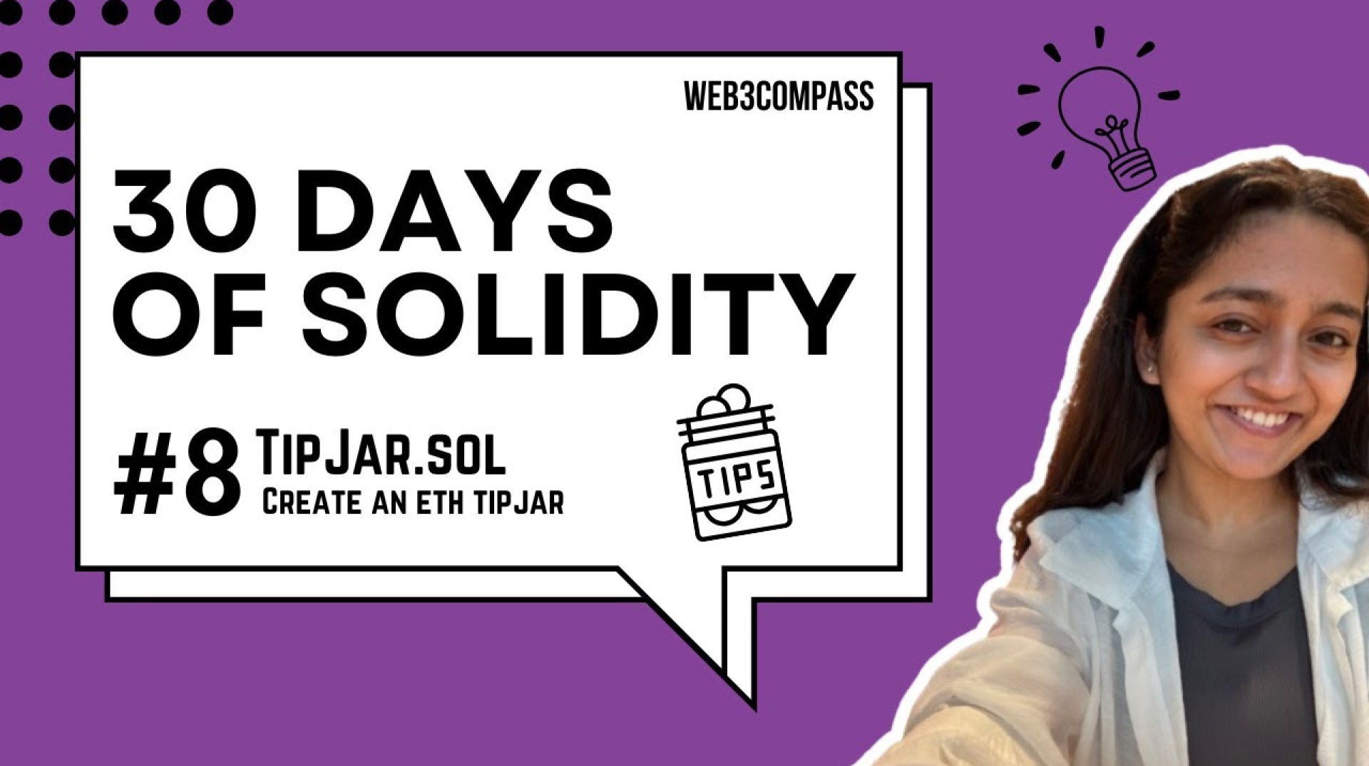 30 days of Solidity | Day 8 | TipJar Contract 30 days of Solidity | Day 8 | TipJar Contract