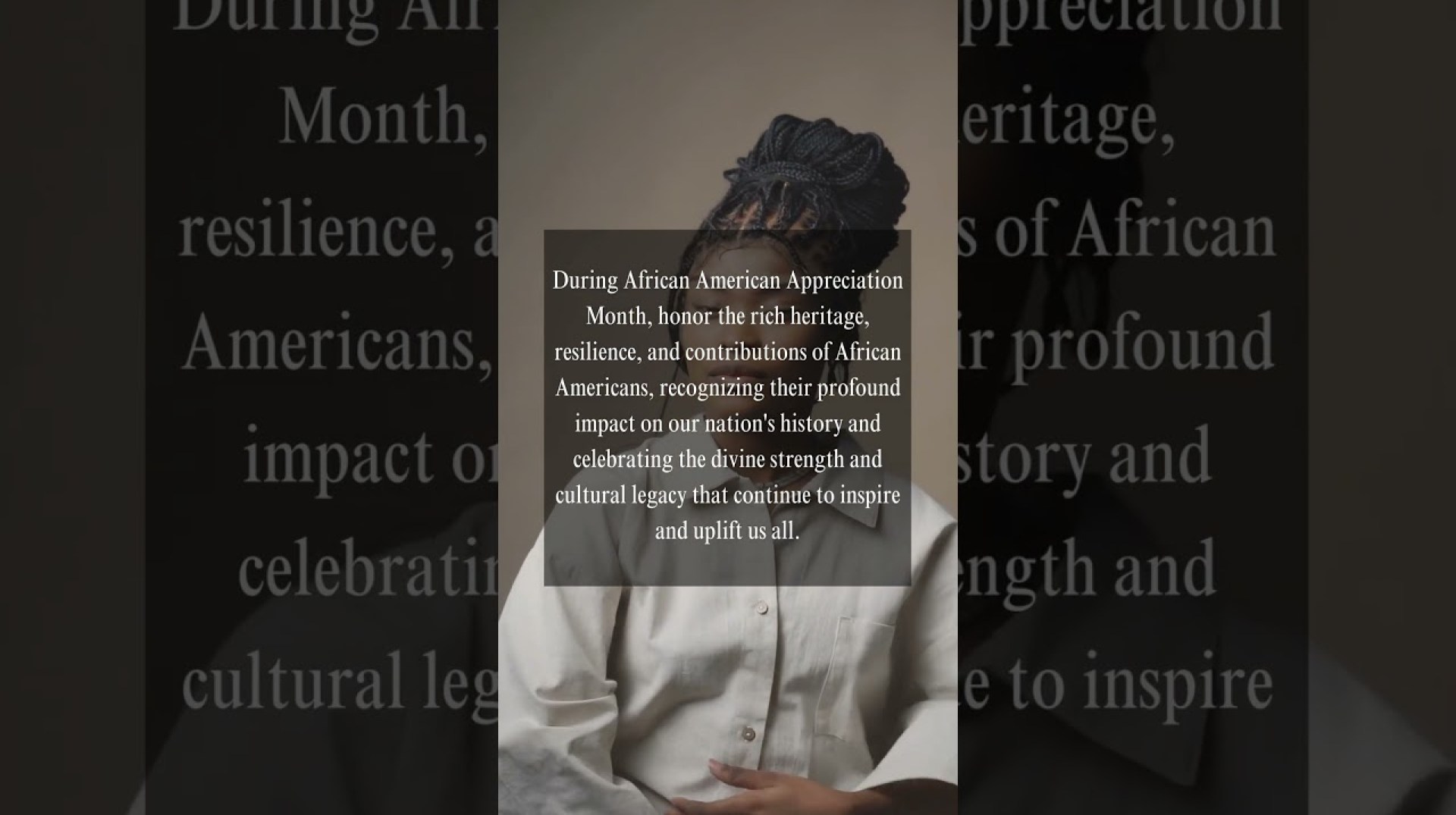 African American Appreciation Month African American Appreciation Month