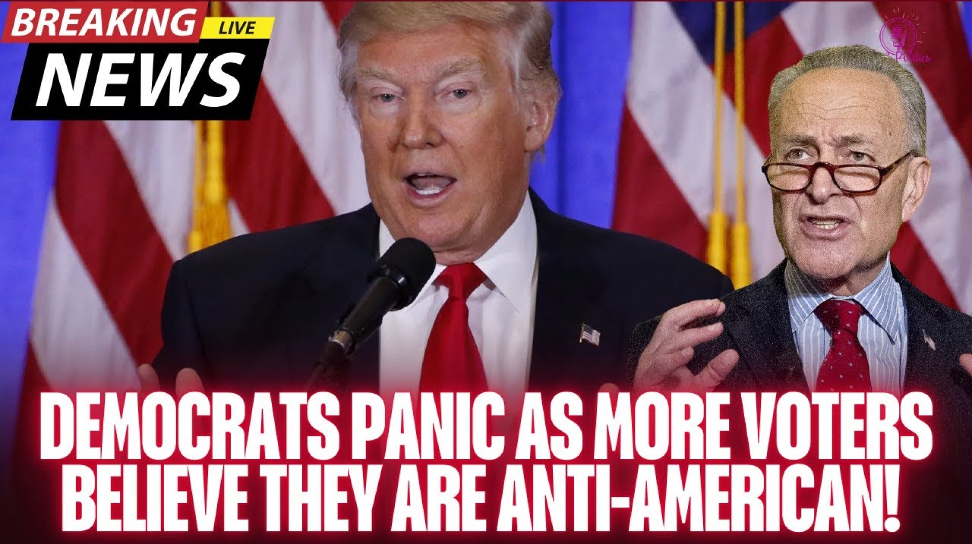 Democrats Panic As More Voters Trust Trump & Believe They're Anti-American! Democrats Panic As More Voters Trust Trump & Believe They're Anti-American!