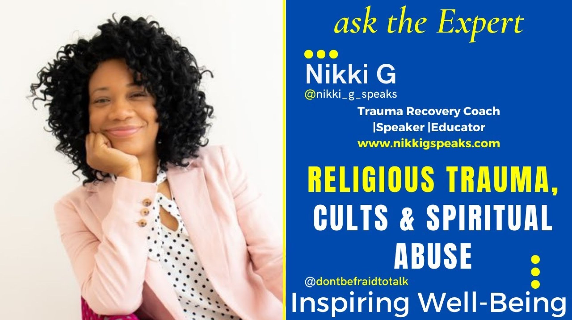 Religious Trauma, Cults & Spiritual Abuse with Nikki Religious Trauma, Cults & Spiritual Abuse with Nikki