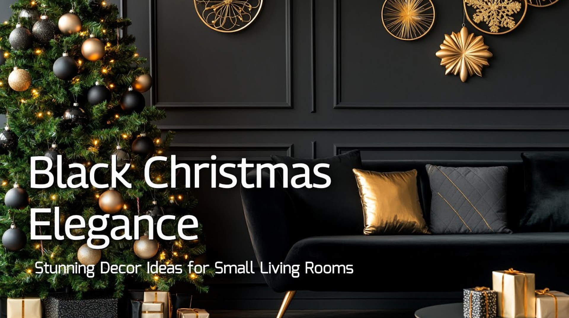 Elegant Black Christmas Decor for Small Living Rooms: Tips to Maximize Space Elegant Black Christmas Decor for Small Living Rooms: Tips to Maximize Space