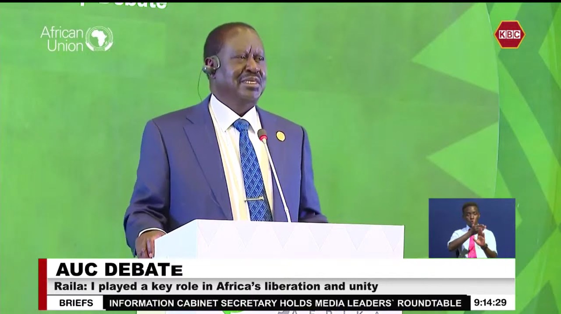 AUC Debate: Raila: I have the requisite experience, I played key role in Africa’s liberation & unity AUC Debate: Raila: I have the requisite experience, I played key role in Africa’s liberation & unity