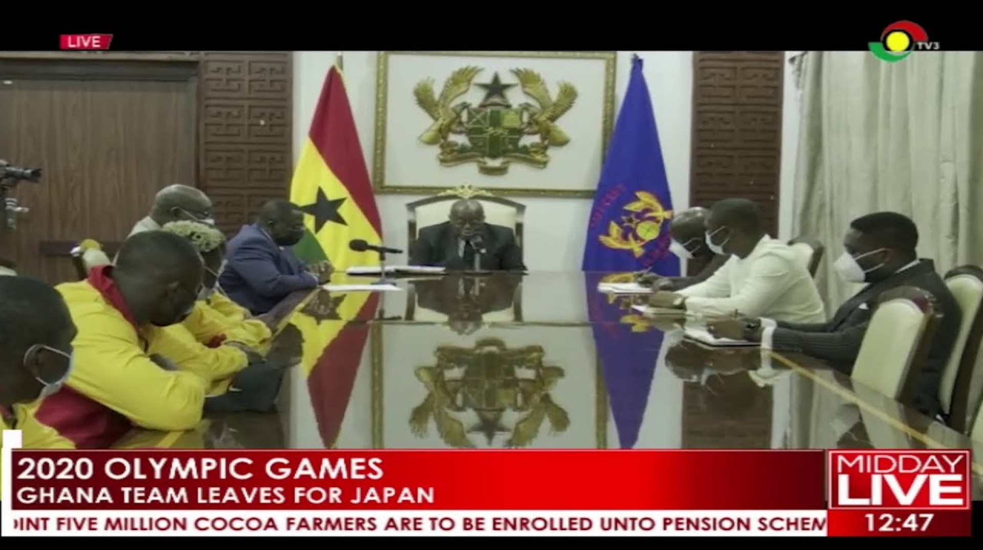2020 Olympic Games; Ghana team leaves for Japan 2020 Olympic Games; Ghana team leaves for Japan