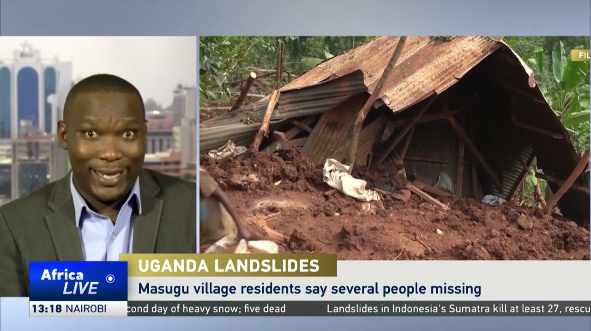 Authorities fear death toll could rise following mudslide in Uganda's east Authorities fear death toll could rise following mudslide in Uganda's east