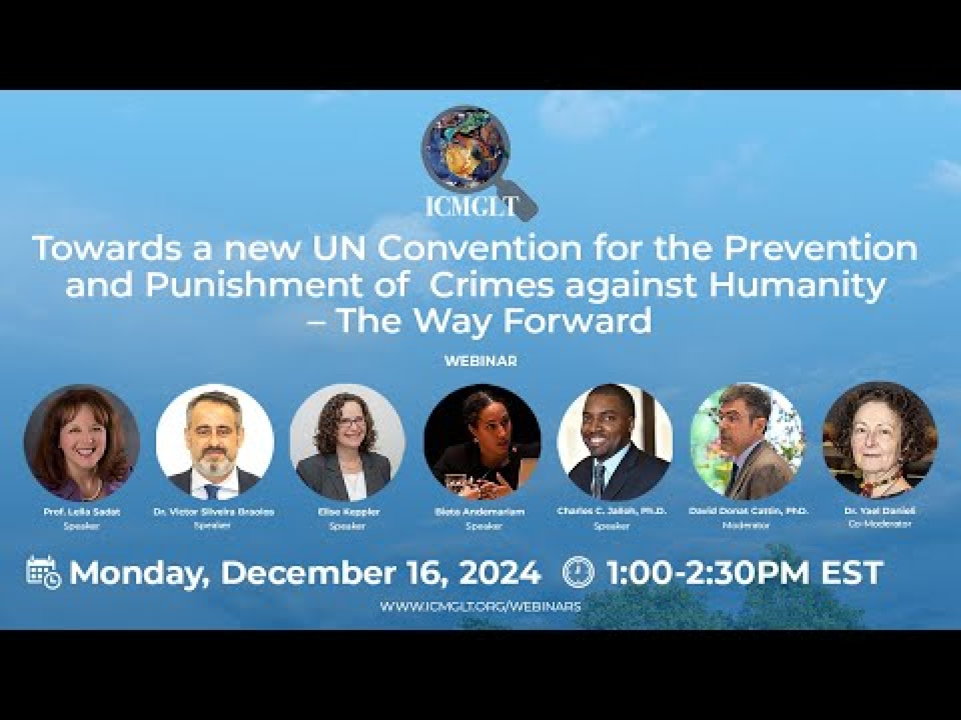 Towards a new UN Convention for the Prevention and Punishment of Crimes against Humanity (Webinar) Towards a new UN Convention for the Prevention and Punishment of Crimes against Humanity (Webinar)