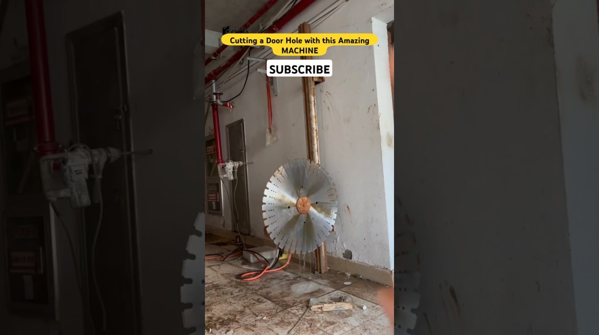 Cutting a Door Hole with this Amazing MACHINE Cutting a Door Hole with this Amazing MACHINE