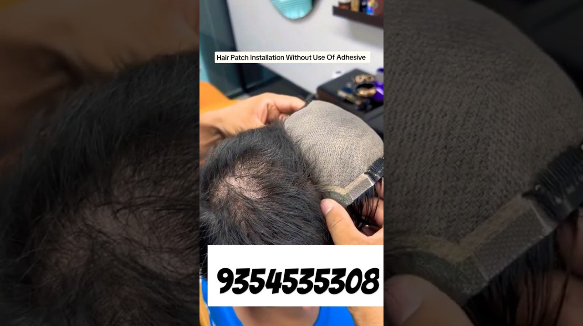 hair patch clipping hair #shorts #trending hair patch clipping hair #shorts #trending
