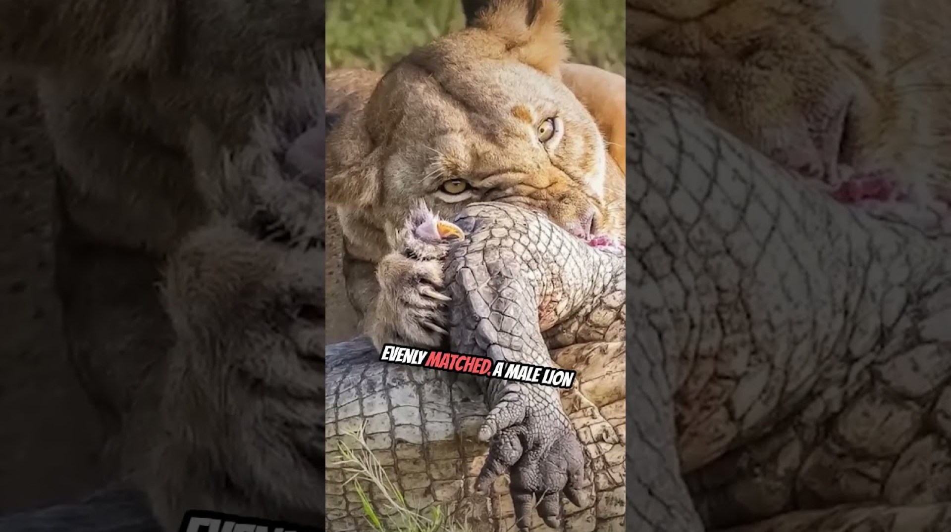Lion Attacks Crocodile! Lion Attacks Crocodile!