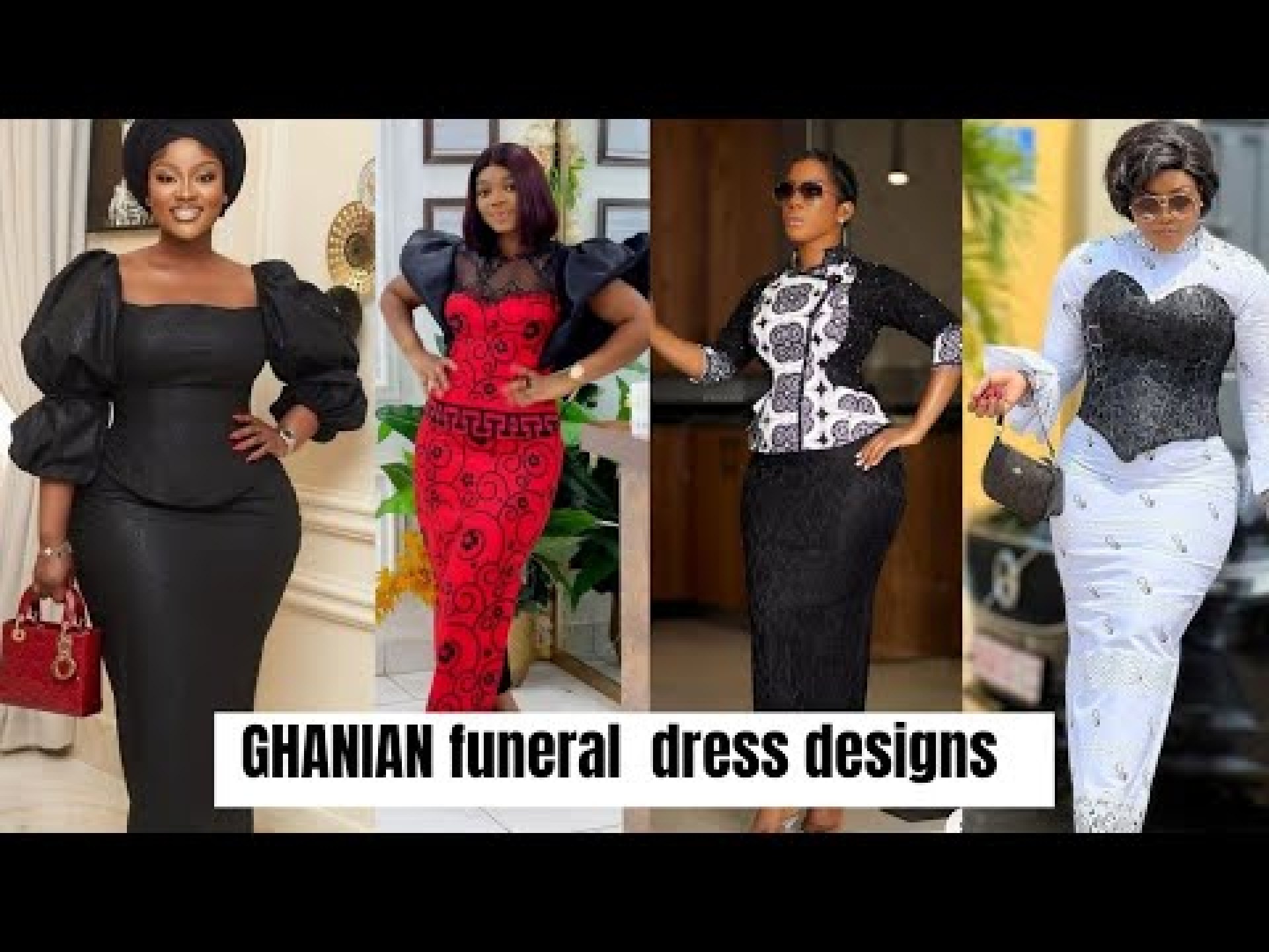 Stylish and beautiful Ghanaian funeral designs for ladies Stylish and beautiful Ghanaian funeral designs for ladies