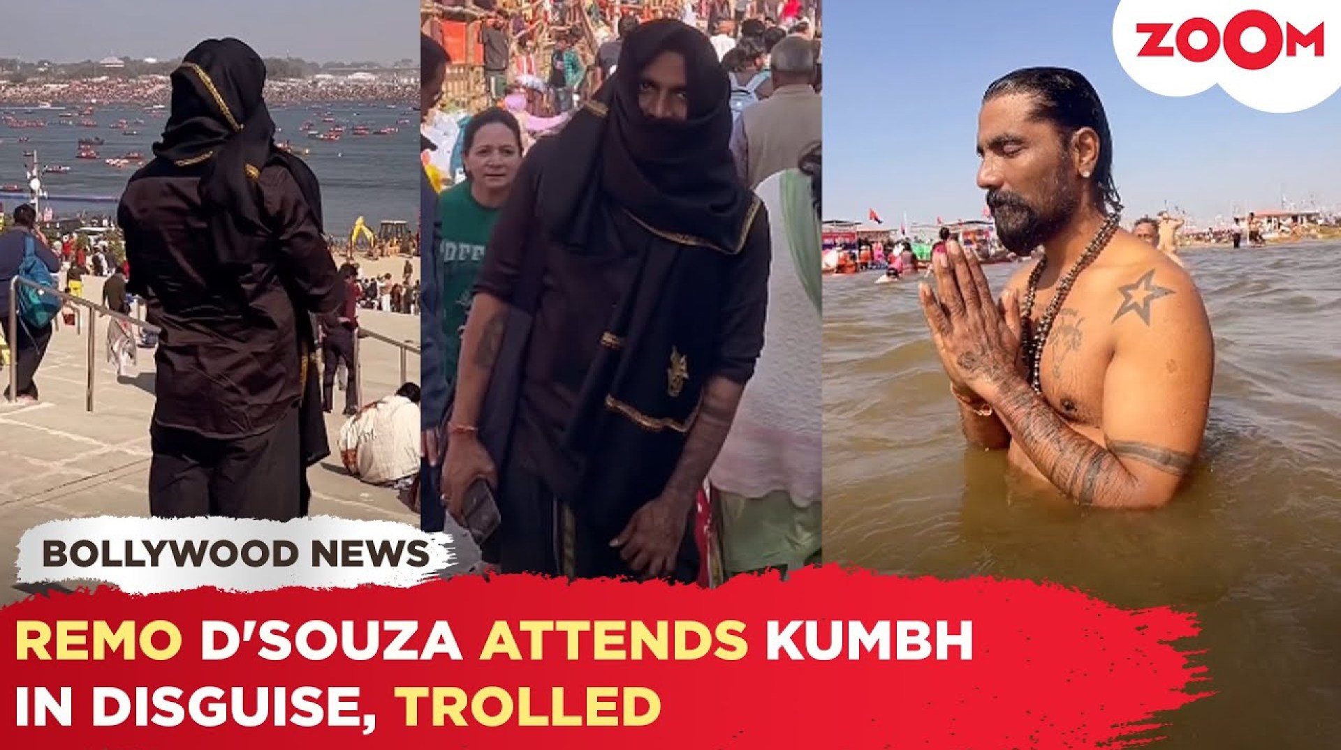 Remo D’Souza ATTENDS Maha Kumbh Mela in disguise amid THREATS, Holy Dip video goes VIRAL! Remo D’Souza ATTENDS Maha Kumbh Mela in disguise amid THREATS, Holy Dip video goes VIRAL!