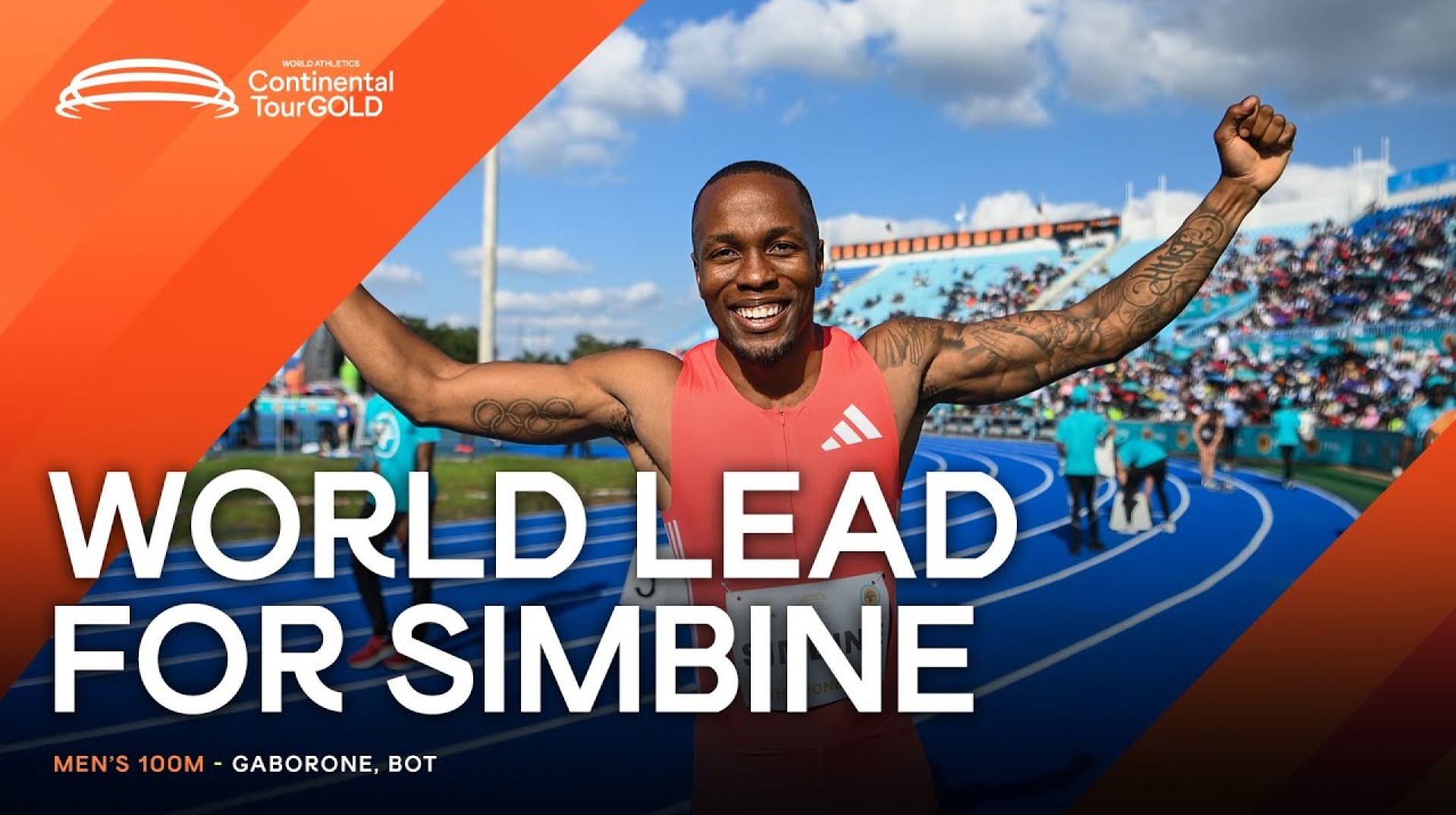 Simbine powers to 9.90 world lead in Gaborone | Continental Tour Gold 2025 Simbine powers to 9.90 world lead in Gaborone | Continental Tour Gold 2025
