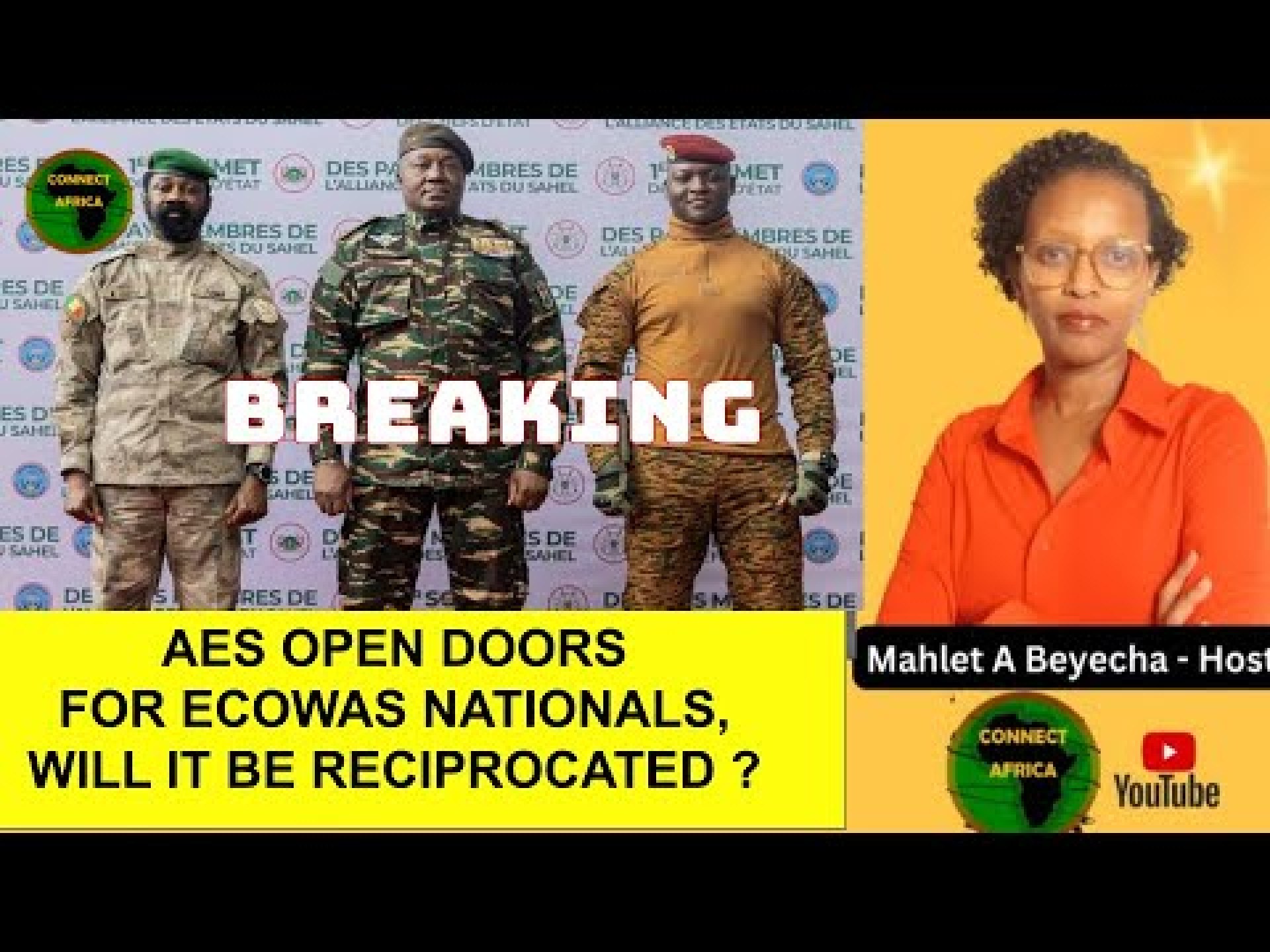 MALI, BURKINA FASO, NIGER DECLARE FREE MOMEMNT FOR ECOWAS NATIONALS MALI, BURKINA FASO, NIGER DECLARE FREE MOMEMNT FOR ECOWAS NATIONALS