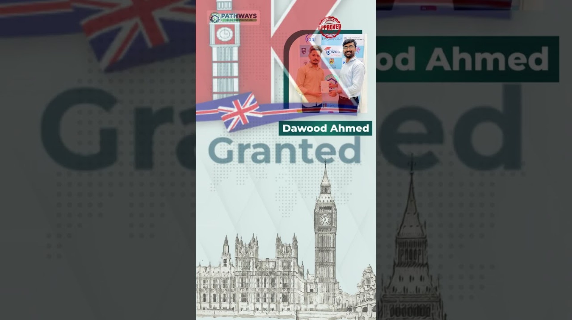 UK Student Visa | Dawood Ahmad's Success Story | Pathways Global Education UK Student Visa | Dawood Ahmad's Success Story | Pathways Global Education