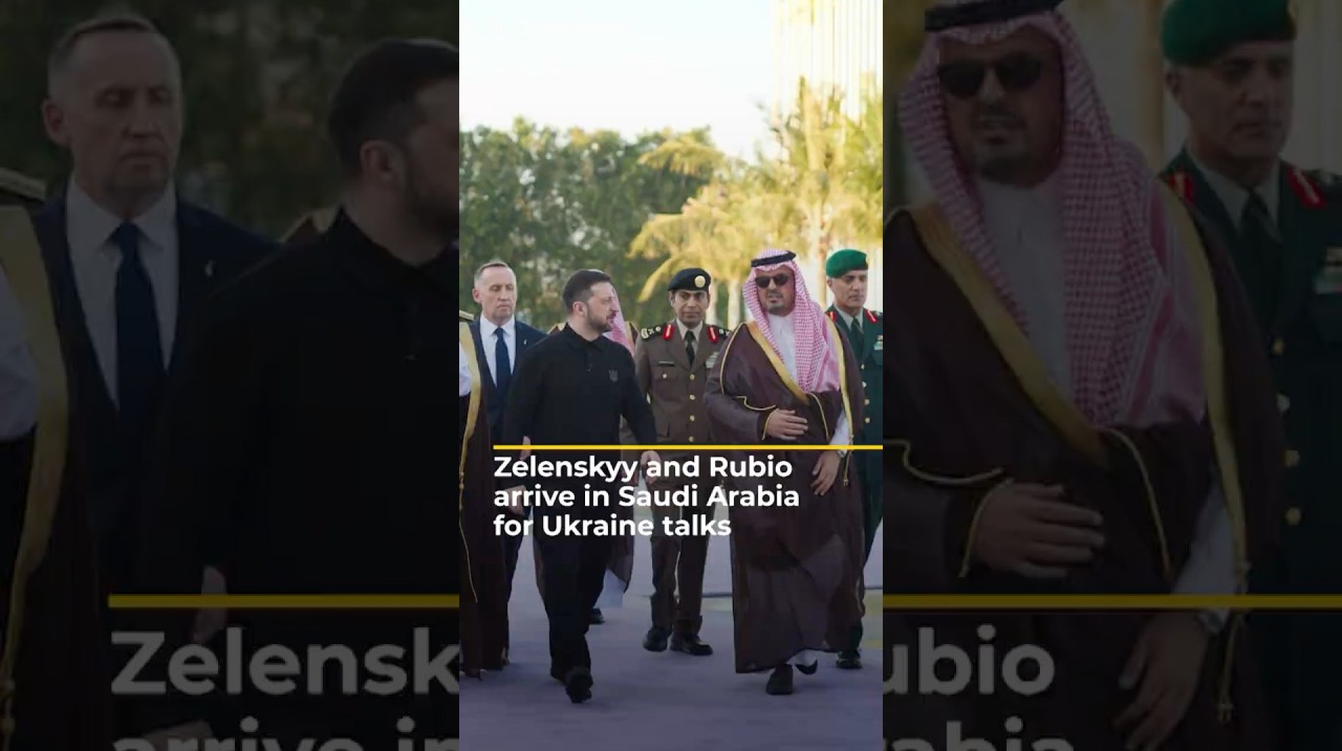 Zelenskyy and Rubio arrive in Saudi Arabia for Ukraine talks | AJ#shorts Zelenskyy and Rubio arrive in Saudi Arabia for Ukraine talks | AJ#shorts