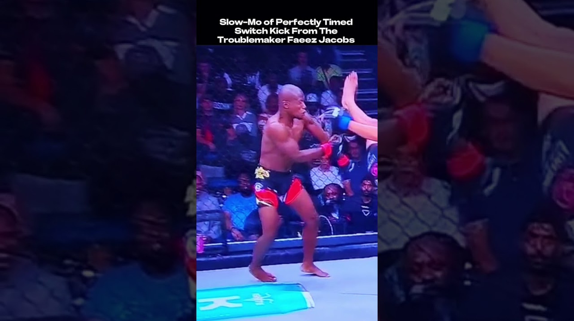Perfectly Timed Switch Kick From Faeez Jacobs Gives His Opponent Spaghetti Legs #headkickpod #efc122 Perfectly Timed Switch Kick From Faeez Jacobs Gives His Opponent Spaghetti Legs #headkickpod #efc122