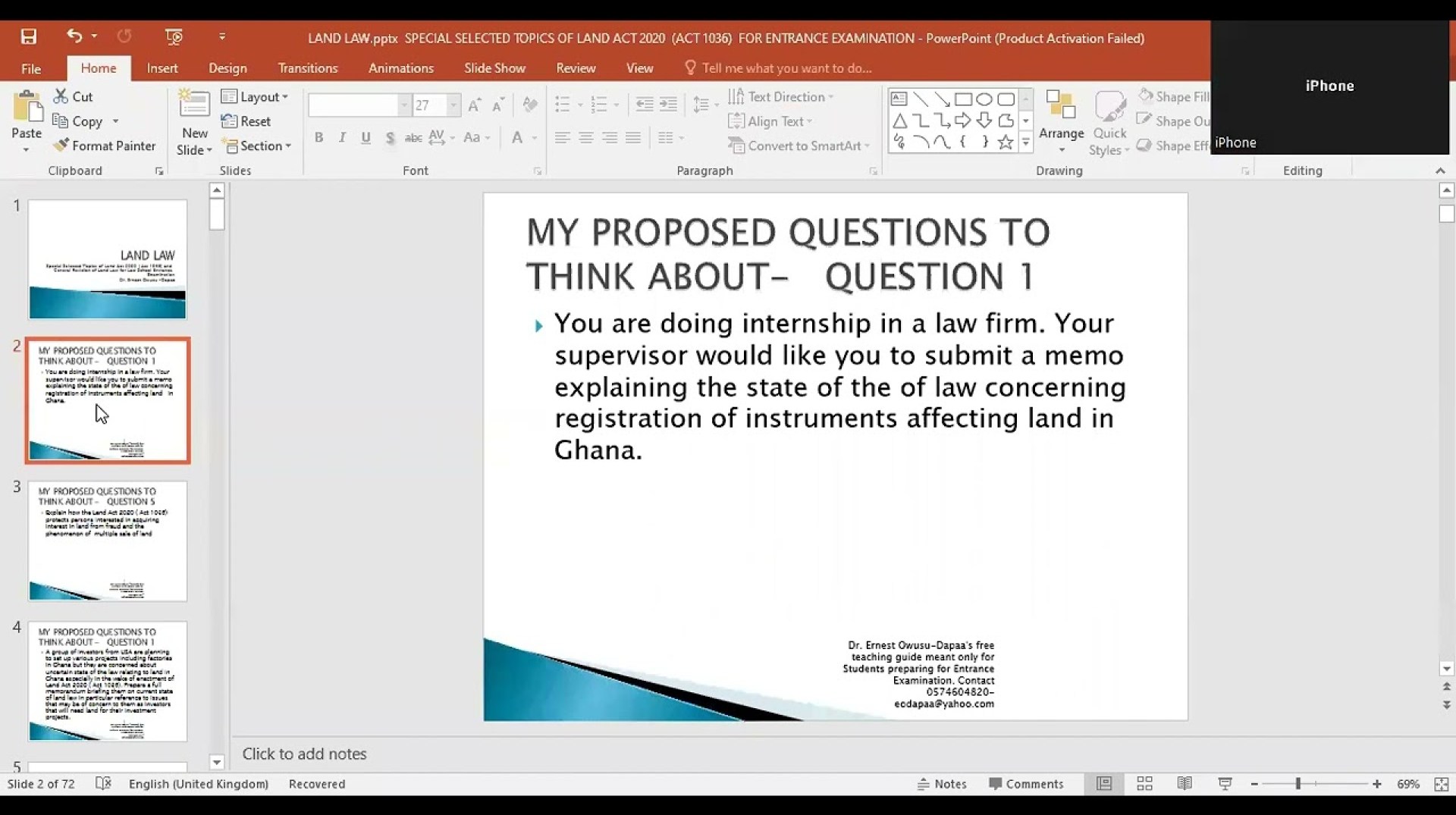 2022 Ghana School of Law Exams Free Revision- Lesson 13 – LAND LAW- QUESTIONS ON ACT 1036 2022 Ghana School of Law Exams Free Revision- Lesson 13 – LAND LAW- QUESTIONS ON ACT 1036