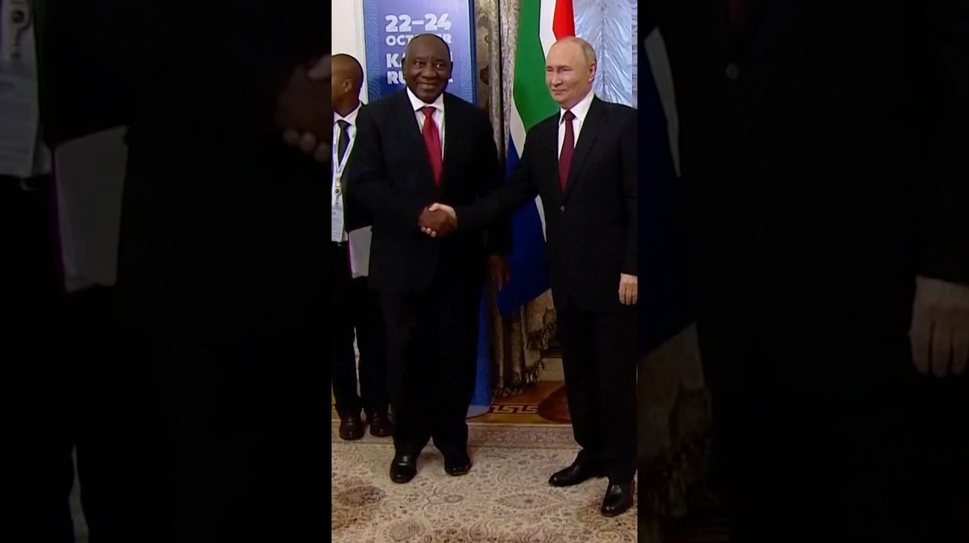 Putin Meets South African President Ramaphosa at BRICS Summit Putin Meets South African President Ramaphosa at BRICS Summit