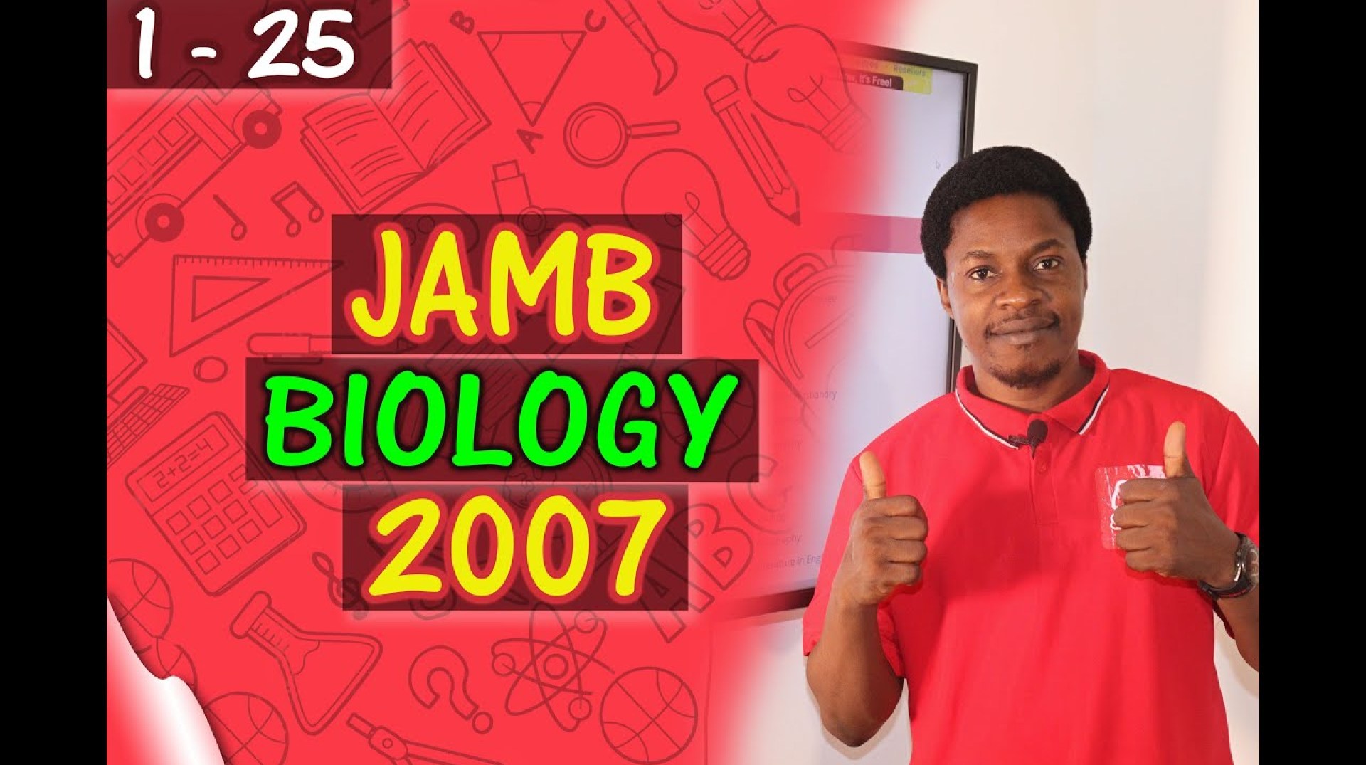 JAMB CBT Biology 2007 Past Questions 1 – 25 JAMB CBT Biology 2007 Past Questions 1 – 25