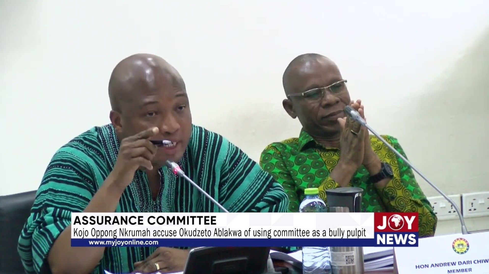 Kojo Oppong Nkrumah accuses Okudzeto Ablakwa of using committee as a bully pulpit #JoyNews Kojo Oppong Nkrumah accuses Okudzeto Ablakwa of using committee as a bully pulpit #JoyNews