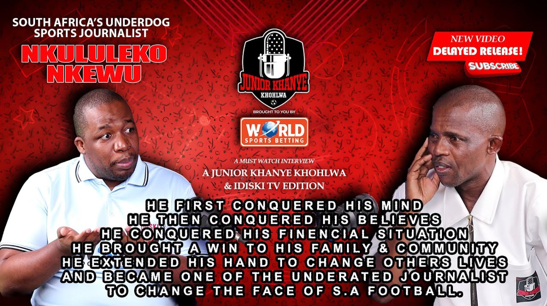 JUNIOR KHANYE KHOHLWA S02E06 | Nkululeko on South African Football Media | His Life | iDiski TV JUNIOR KHANYE KHOHLWA S02E06 | Nkululeko on South African Football Media | His Life | iDiski TV