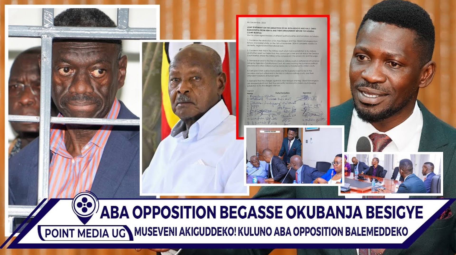 M7 AKIGUDDEKO!! ABA OPPOSITION BALEMEDDEKO BEGASSE OKUBANJA DR BESIGYE N'ABALALA MU KOOIT Y'AMAJJE M7 AKIGUDDEKO!! ABA OPPOSITION BALEMEDDEKO BEGASSE OKUBANJA DR BESIGYE N'ABALALA MU KOOIT Y'AMAJJE
