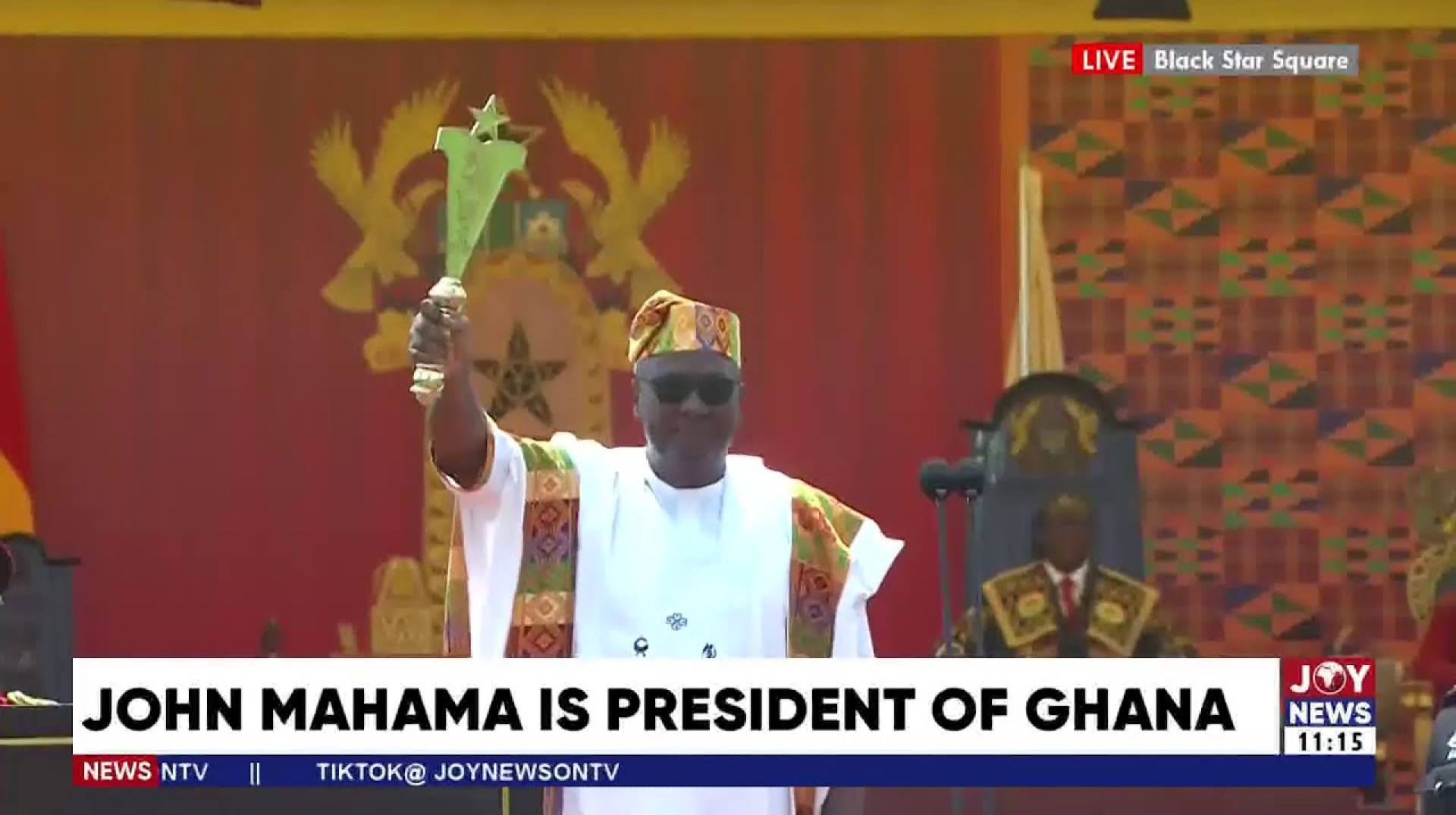 Presidential Inauguration: John Dramani Mahama sworn-in as the President of Ghana Presidential Inauguration: John Dramani Mahama sworn-in as the President of Ghana