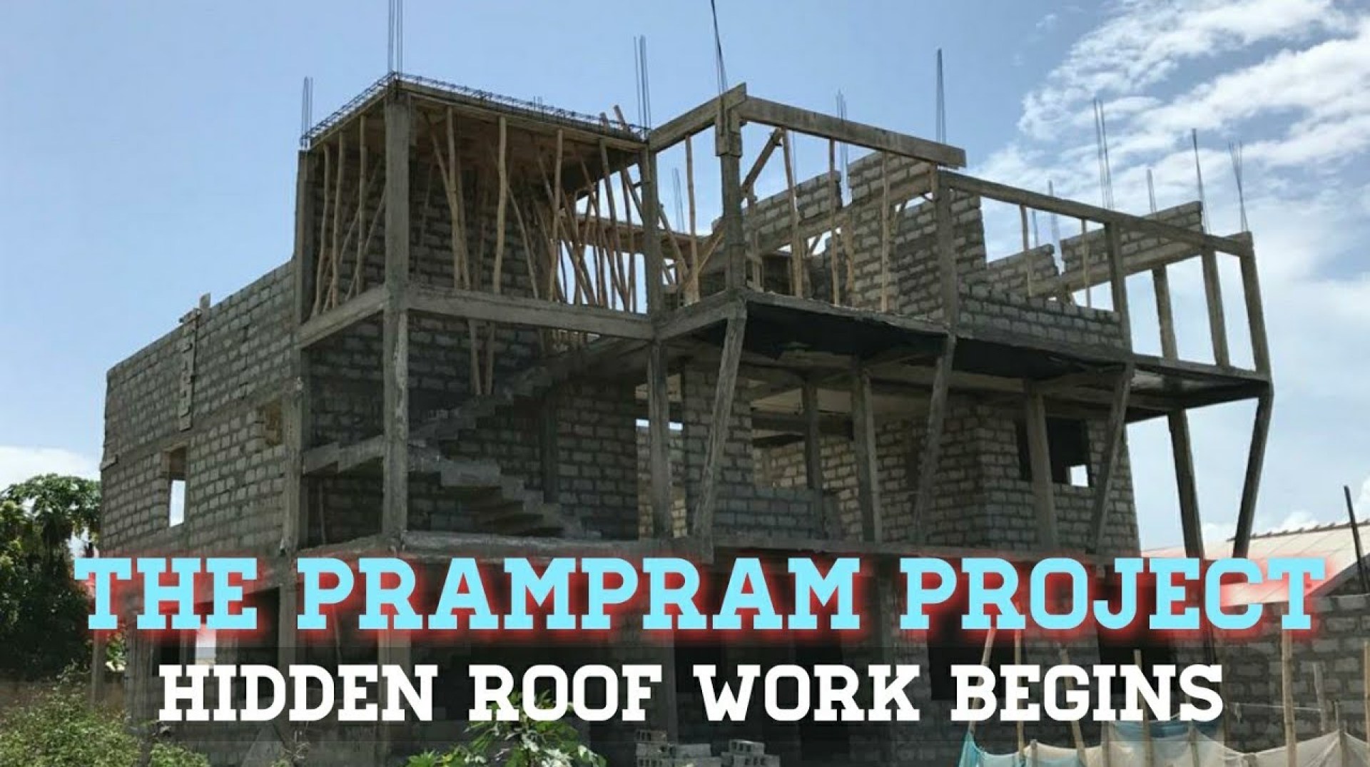 Building a House in Ghana: Concrete Hidden Roof Gutters | The Prampram Project.Cost Of Building home Building a House in Ghana: Concrete Hidden Roof Gutters | The Prampram Project.Cost Of Building home