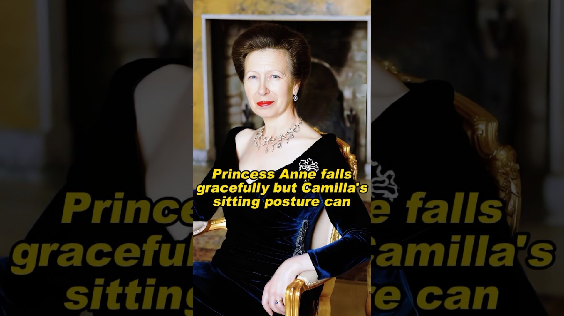 Princess Anne falls gracefully but Camilla's sitting posture can#Princess Anne#camilla Princess Anne falls gracefully but Camilla's sitting posture can#Princess Anne#camilla