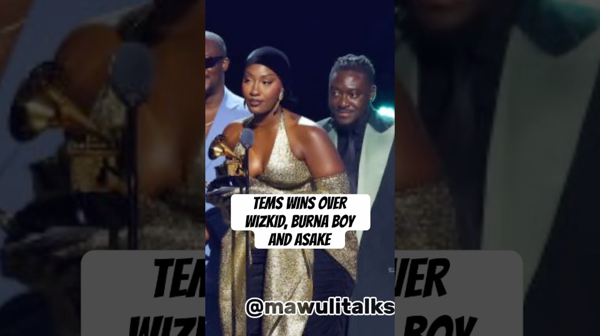 Tems makes History as the highest Nigerian Grammy Winner Ever beating Wizkid and Burna Boy #grammys Tems makes History as the highest Nigerian Grammy Winner Ever beating Wizkid and Burna Boy #grammys