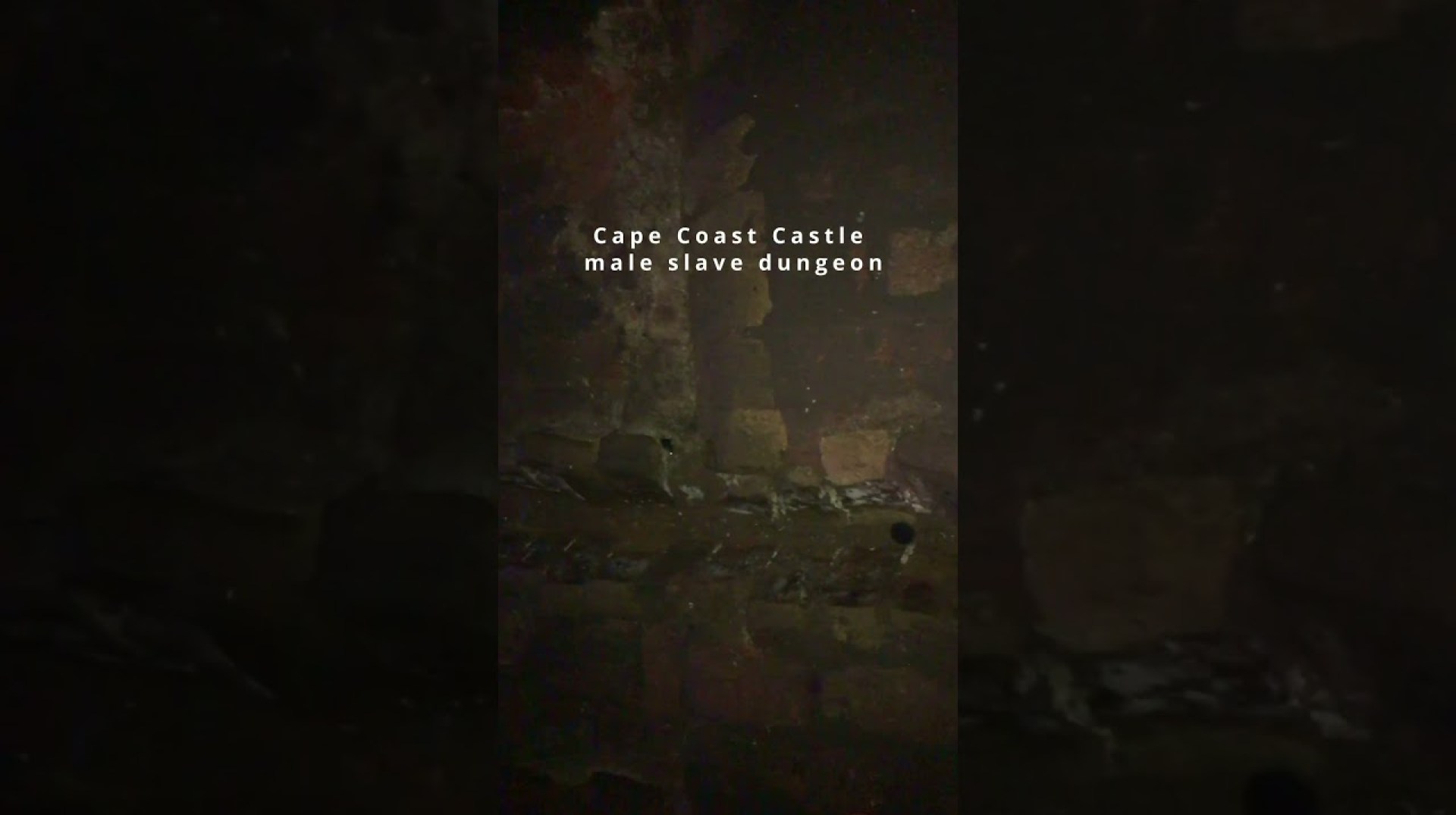 Male slave dungeon CAPE COAST CASTLE GHANA Male slave dungeon CAPE COAST CASTLE GHANA