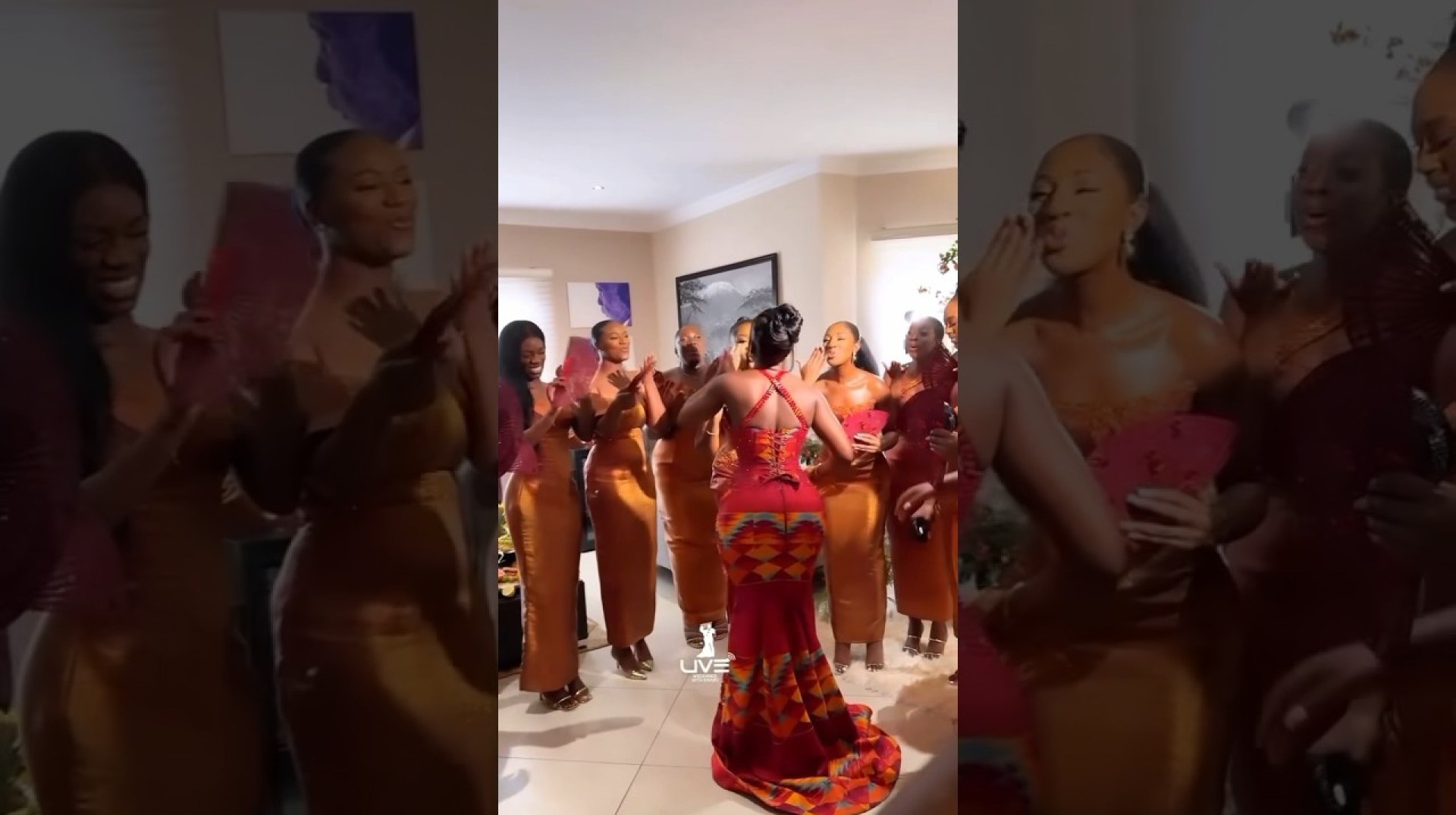 Beautiful moment with African Bride on Kente dress styles & her bridal maids #fashion #shorts #fyp Beautiful moment with African Bride on Kente dress styles & her bridal maids #fashion #shorts #fyp