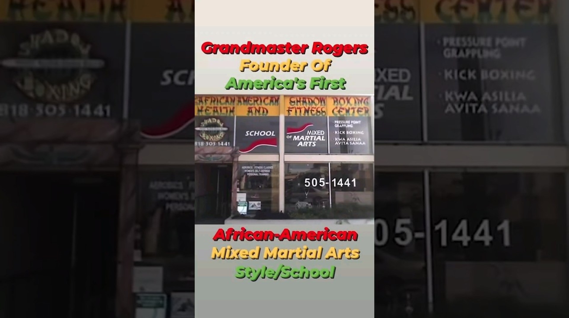Grandmaster Rogers Founder Of America's first African-American Mixed Martial Arts Style/School. Grandmaster Rogers Founder Of America's first African-American Mixed Martial Arts Style/School.