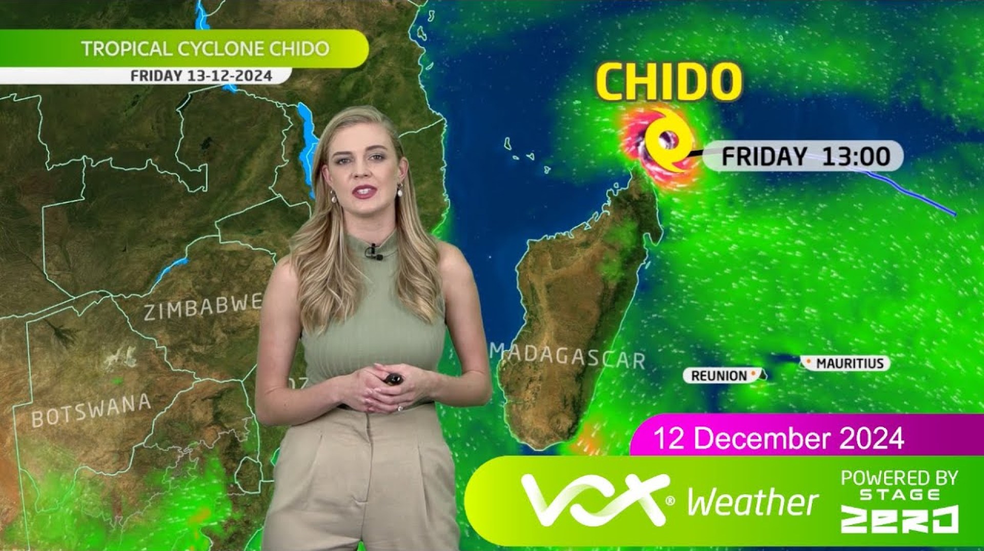 12 December 2024| TROPICAL CYCLONE CHIDO & Vox Weather Forecast powered by Stage Zero 12 December 2024| TROPICAL CYCLONE CHIDO & Vox Weather Forecast powered by Stage Zero