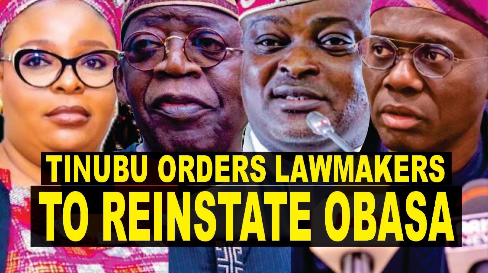 Tinubu Orders Lagos Lawmakers To Return Mudashiru Obasa As House Of Assembly Speaker, Full Details Tinubu Orders Lagos Lawmakers To Return Mudashiru Obasa As House Of Assembly Speaker, Full Details
