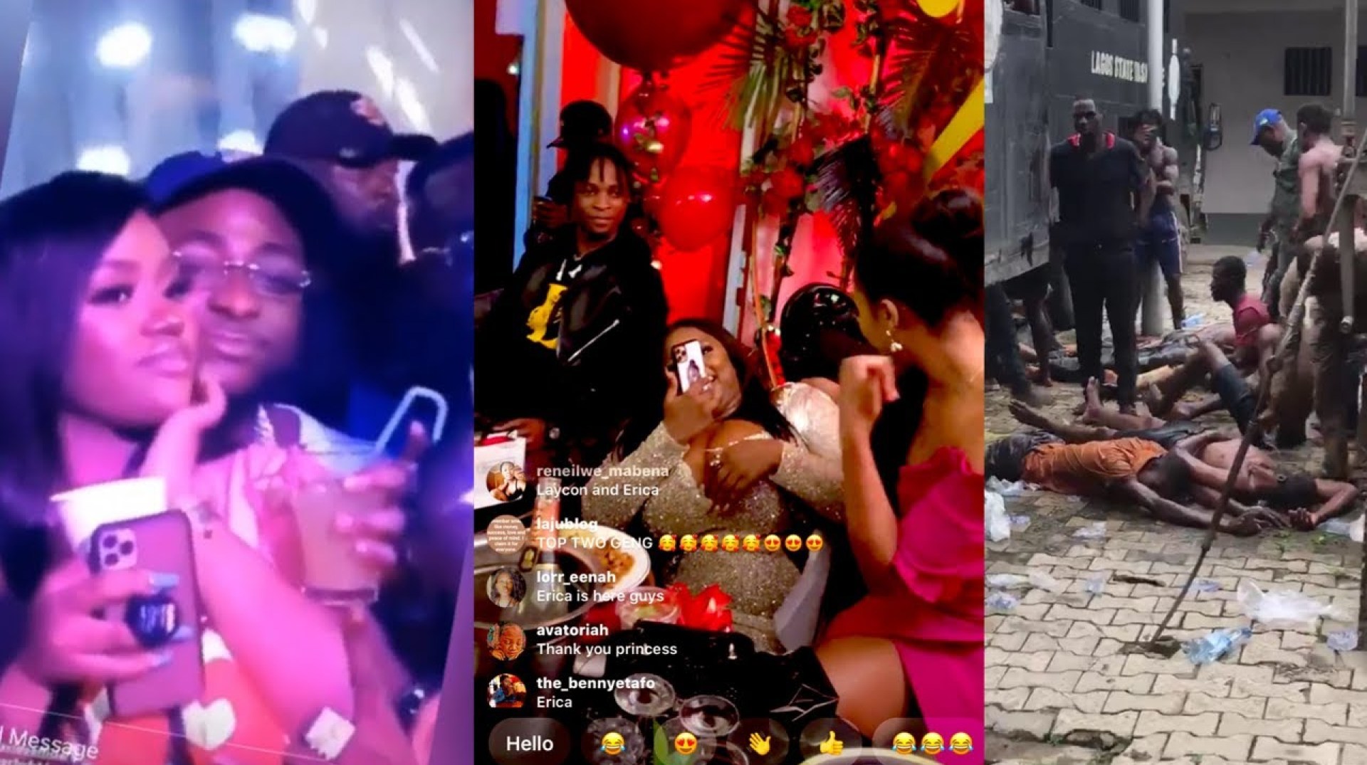 Police To Shoot Us | Davido Chioma Celebrates Son Birthday | Erica ignore Laycon Police To Shoot Us | Davido Chioma Celebrates Son Birthday | Erica ignore Laycon