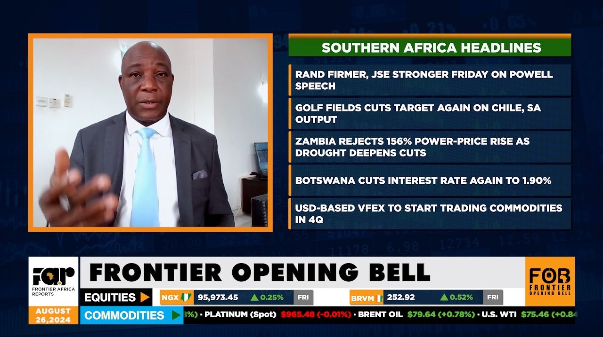 Libya's Faction Shuts Oil Prod., Exports I Frontier Opening Bell – Monday, August 26, 2024 Libya's Faction Shuts Oil Prod., Exports I Frontier Opening Bell – Monday, August 26, 2024