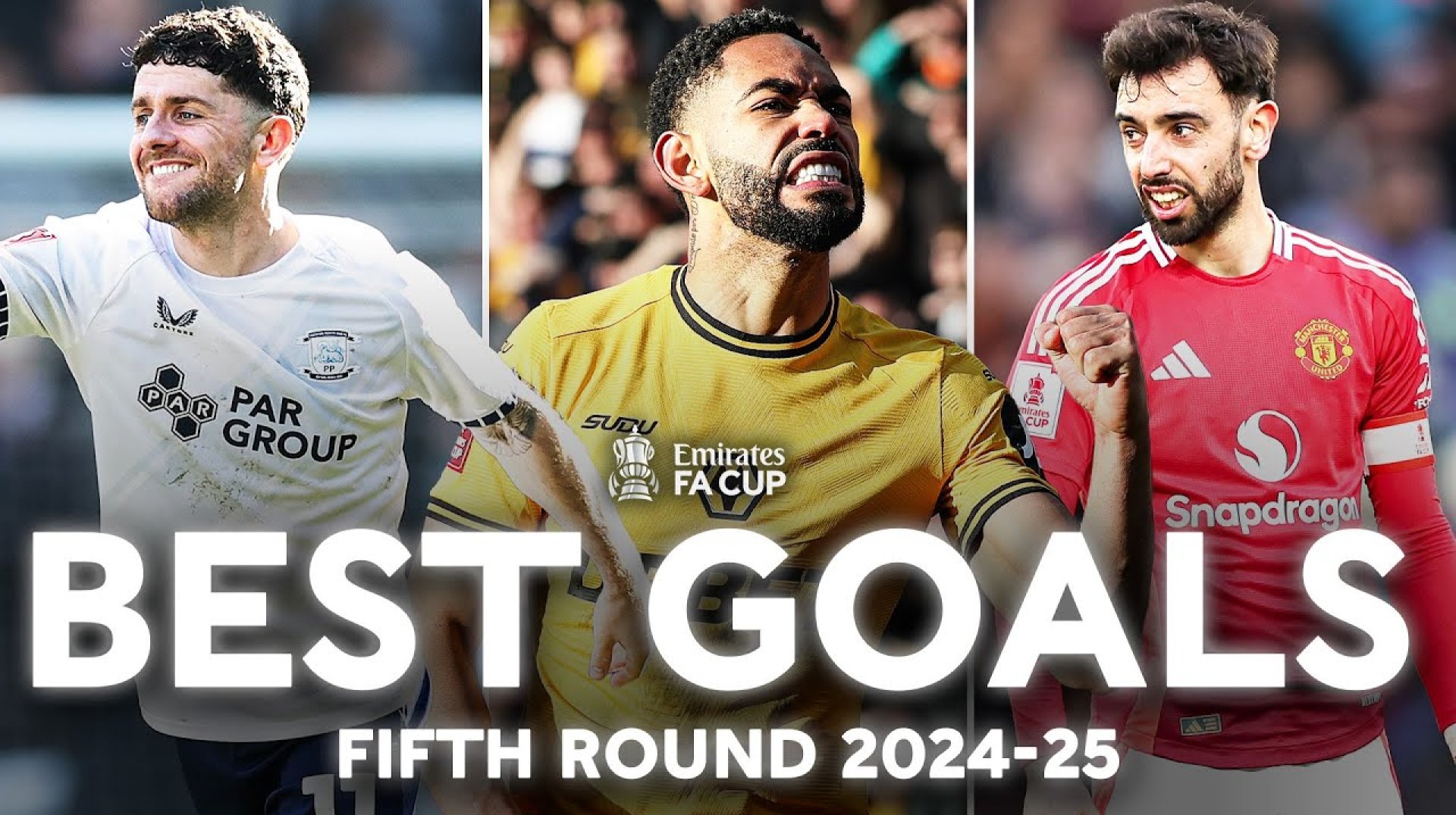 Clinical Cunha, Brady's Free-kick & Bruno's Class | Fifth Round Goals | Emirates FA Cup 2024-25 Clinical Cunha, Brady's Free-kick & Bruno's Class | Fifth Round Goals | Emirates FA Cup 2024-25