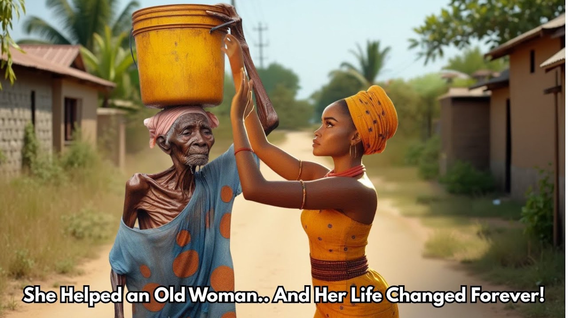 She Helped A Poor old Woman to Carry Her Water, Little Did She Know… #tales #folklore #Folktales She Helped A Poor old Woman to Carry Her Water, Little Did She Know… #tales #folklore #Folktales
