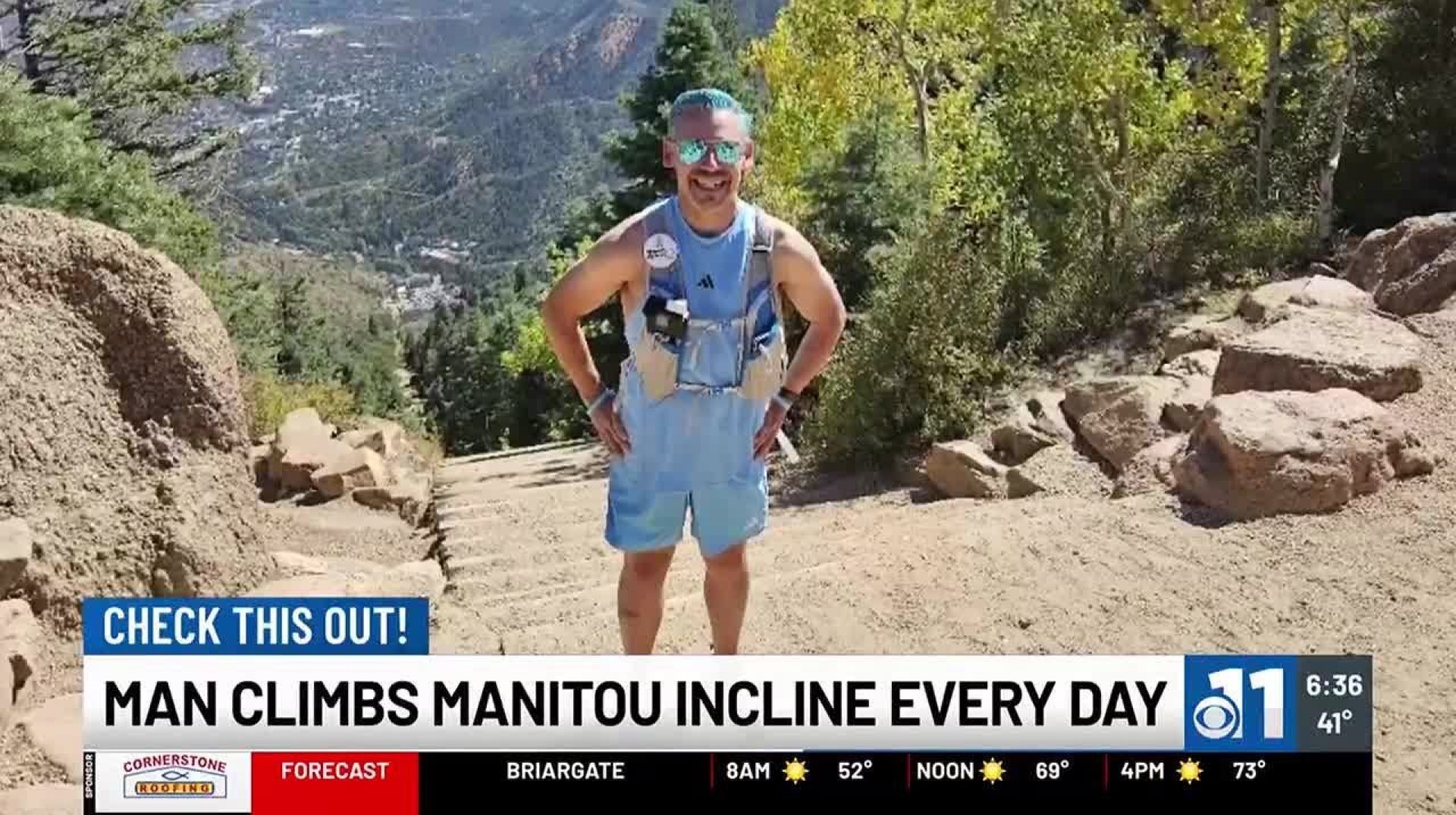 Man climbing the Manitou Incline every day in September as he battles cancer Man climbing the Manitou Incline every day in September as he battles cancer