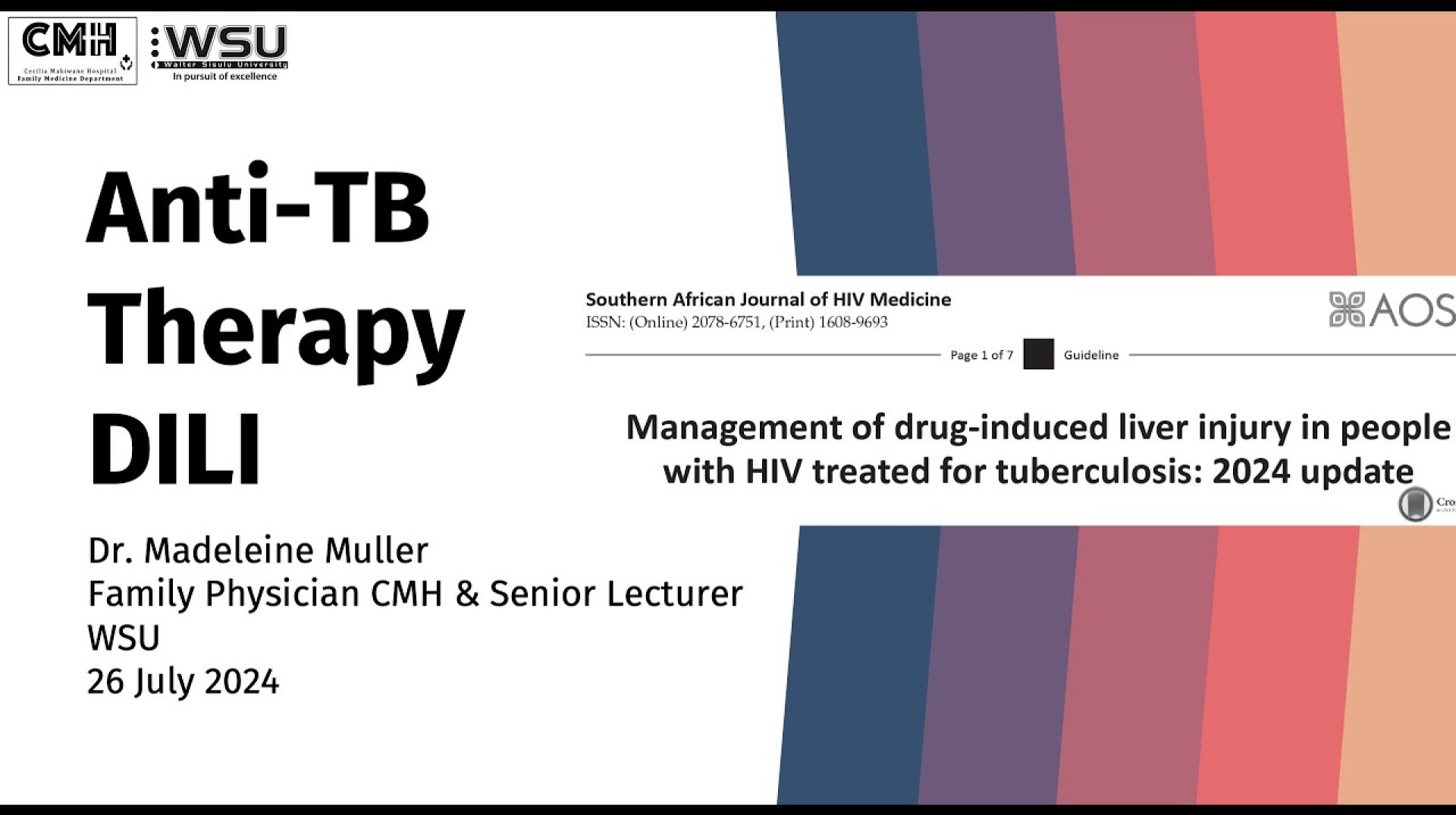 Funda Friday: Update on Management of Anti-TB Therapy Drug Induced Liver Injury Funda Friday: Update on Management of Anti-TB Therapy Drug Induced Liver Injury