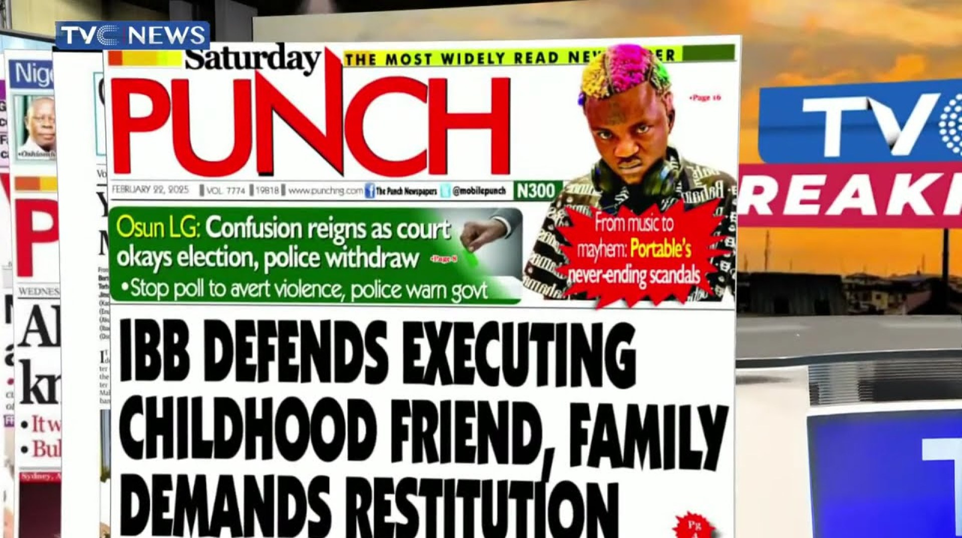 TVCN Newspaper Reviews: Babangida Under Fire Over New Position On June 12 TVCN Newspaper Reviews: Babangida Under Fire Over New Position On June 12