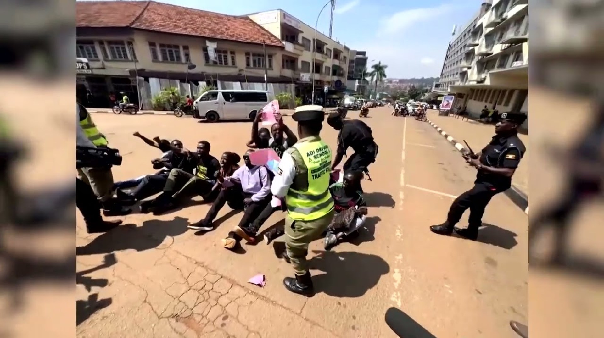 Ugandan security forces detain anti-corruption protesters | REUTERS Ugandan security forces detain anti-corruption protesters | REUTERS