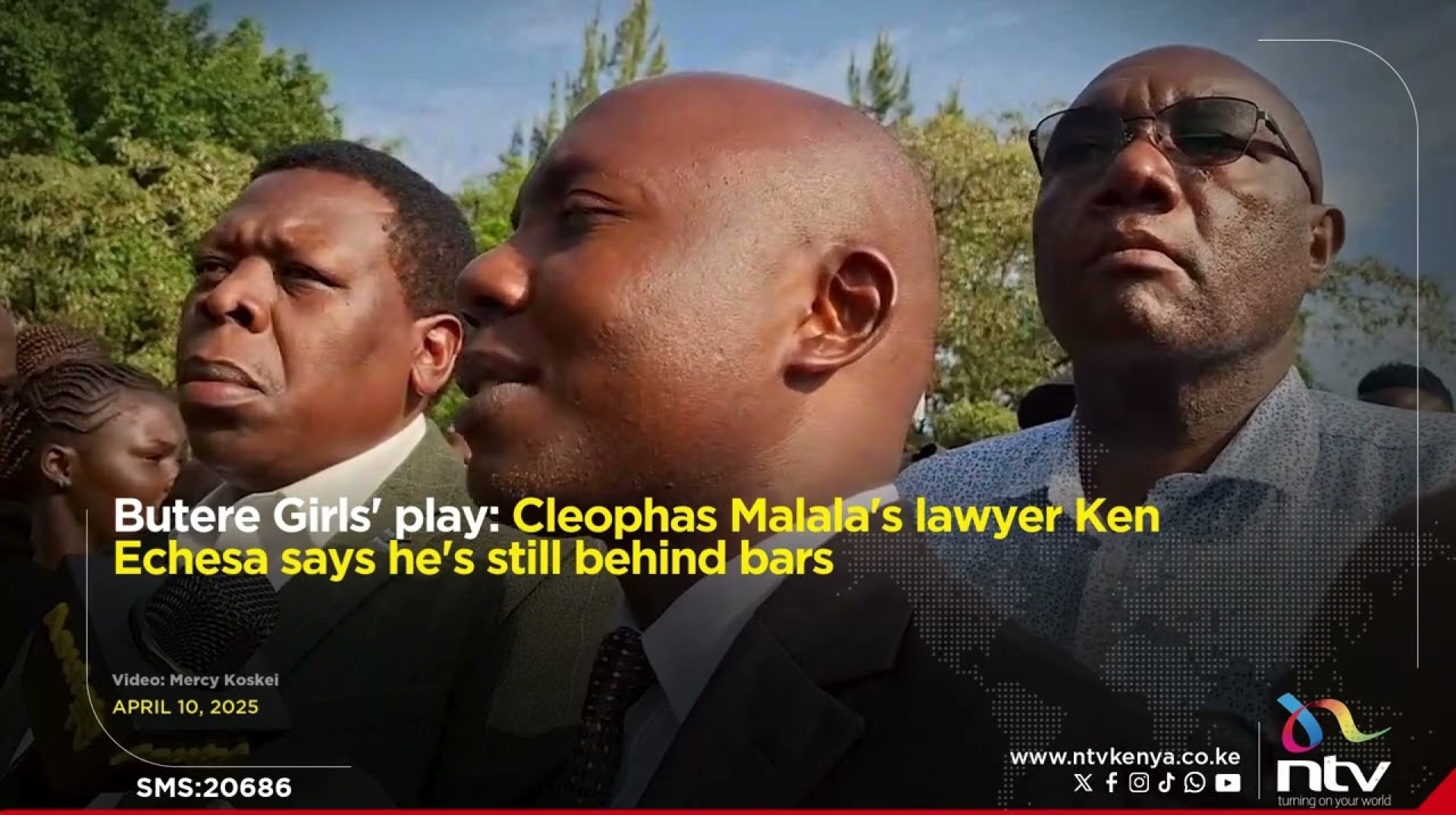 Butere Girls' play: Cleophas Malala's lawyer Ken Echesa says he's still behind bars Butere Girls' play: Cleophas Malala's lawyer Ken Echesa says he's still behind bars