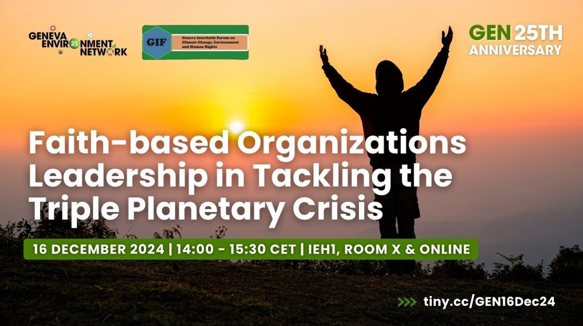 Faith-based Organizations Leadership in Tackling the Triple Planetary Crisis | GEN @ 25 Faith-based Organizations Leadership in Tackling the Triple Planetary Crisis | GEN @ 25