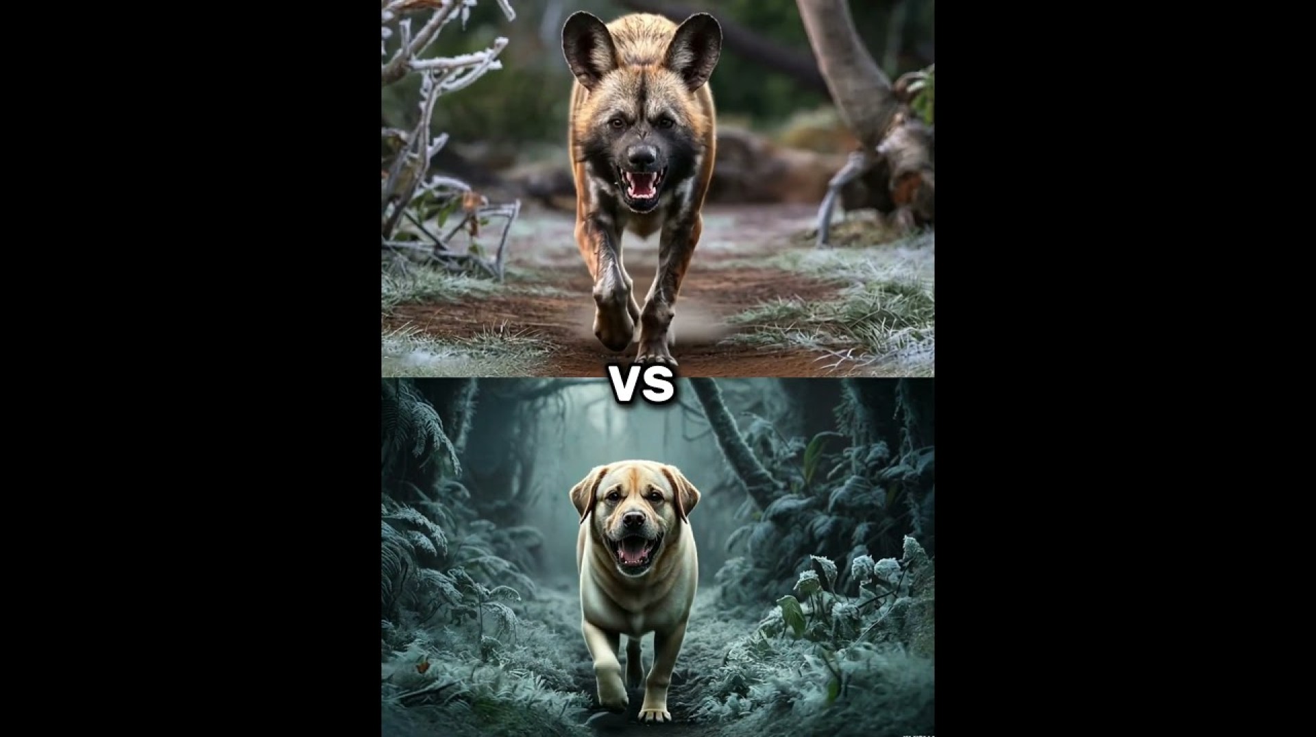 African wild dog vs labrador vs (Rottweiler, Husky, German Shepherd) Battle. African wild dog vs labrador vs (Rottweiler, Husky, German Shepherd) Battle.